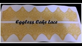 Eggless Cake Lace [upl. by Relyhcs]