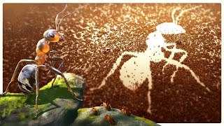 Leading a Massive Ant Colony through a Battlefield of Different Insects  Empire of the Ants [upl. by Araz942]