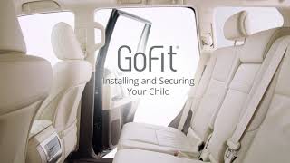 Chicco GoFit Backless Booster Car Seat Installation [upl. by Kiernan57]