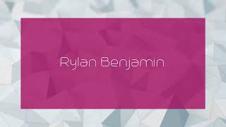 Rylan Benjamin  appearance [upl. by Lac]