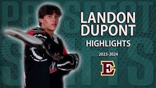 Landon DuPont  202324 Highlights  2027 NHL Draft [upl. by Llerahc]