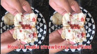 How to make strawberry muffins [upl. by Cleodell]