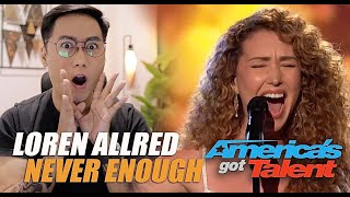 Loren Allred STUNS with Simons favorite “Never Enough”  AGT Fantasy League 2024  REACTION [upl. by Sluiter885]