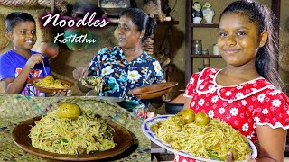 quotNoodles Koththu The Perfect Comfort Food with a Twistquot   egg curry village kitchen recipe [upl. by Neehsuan]