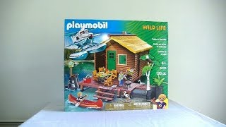 Unboxing Playmobil  Le chalet sur le lac et lhydravion 2018 – 9320 [upl. by Blunk]