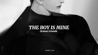 The Boy Is Mine  Ariana Grande sped up lyrics [upl. by Ynnaf633]