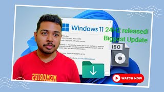 Windows 11 24H2 released 🔥Biggest Windows 11 Update  New Features  Download ISO💿 [upl. by Nivat]