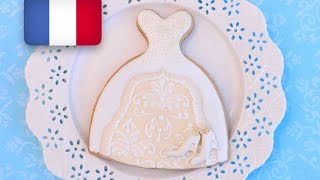 Comment faire un biscuit de robe de mariée  video en français [upl. by Maibach]