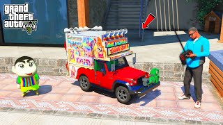 Franklin amp Shinchan Buy Mini RC Mahindra THAR DJ in GTA 5  JNK GAMER [upl. by Euqinomahs920]