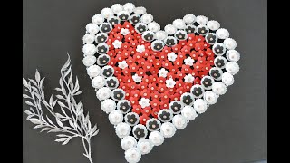 DIY Herz mit Blumen – Muttertag Valentinstag Hochzeit – DIY Heart of Flowers – Blütenherz [upl. by Braeunig]