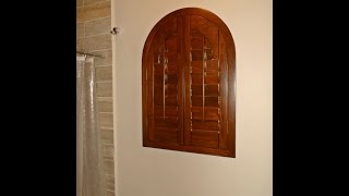 SHUTTERS DE MADERA EN FORMA DE ARCO [upl. by Mirilla]