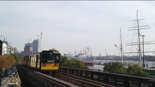 Führerstandsmitfahrt  Cab Ride UBahn  Subway Hamburg Berliner Tor  Niendorf Nord [upl. by Tisdale]