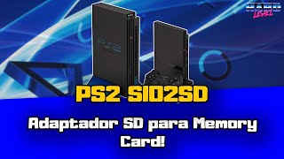 Novidade na área do PS2 SIO2SD Adaptador de cartão SD para Memory Card [upl. by Annaej]