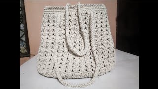 crochet bag for beginners in Hindi [upl. by Anabal]