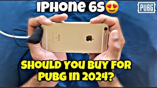 iPhone 6s PUBG Mobile Review amp Handcam 🥺 Should You BUY For Gaming 2024  Iphone 6s pubg test 2024 [upl. by Aicelf]