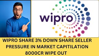 WIPRO SHARE 3 DOWN  WIPRO SHARE LATEST NEWS TODAY  WIPRO SHARE TARGET 🎯 [upl. by Gildus]