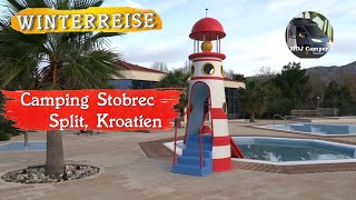 Kroatien im Winter Camping Stobrec Split [upl. by Yanehs507]