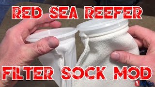 Red Sea Reefer 250  4quot Filter Sock Mod  BRS Filter Socks [upl. by Timothea902]