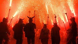 Correfoc Festa Major De Gracia Barcelona The Fire Run [upl. by Lebasiram]