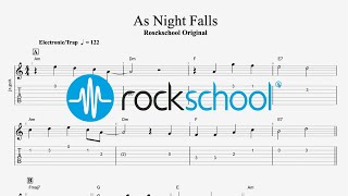 As Night Falls  Rockschool original Rockschool 2024 Electric Guitar Grade 1 [upl. by Norra262]