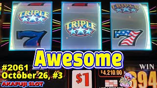 9 Lines Triple Double Butterfly Sevens Slot Jackpot Triple Double Stars Jackpot at Pala Casino [upl. by Babb]