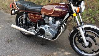 Yamaha XS750 Triple 1979 Japanese Classic walkround [upl. by Huntley]