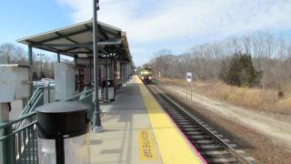 LIRR DE30AC No 418 at Speonk on February 27 2012 [upl. by Dorlisa116]