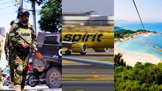 Spirit Airline hit by gVNfire in Haiti 🇭🇹 [upl. by Gates]