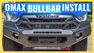 How to Install BULLBAR on ISUZU DMAX  Hoopless Bar  2021 Isuzu DMax Build Series 28 [upl. by Islean763]