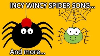 Incy Wincy Spider Song  Nursery Rhyme [upl. by Reffotsirk143]