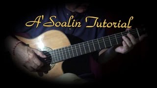 Asoalin Intro Acoustic Guitar Solo LessonTutorial [upl. by Caesaria]