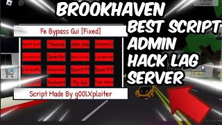 Brookhaven Best Script Admin Commands Troll Hack  Hydrogen Fluxus Arceus X Mobile [upl. by Chard]