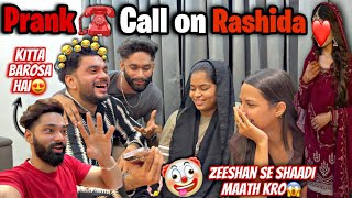 Zeeshan Se Shaadi Mat Karna 😨 Prank Call On Rashida 😁 Fokats  Abresh amp Zeeshan [upl. by Dnamron]