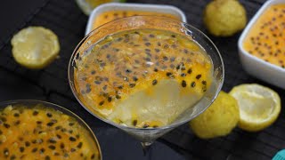 Passion Fruit Mousse Recipe  Eggless No Bake Passion fruit dessert [upl. by Race]