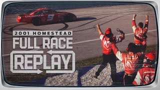 Classic NASCAR Full Race Replay 2001 HomesteadMiami Bill Elliott win [upl. by Debo]