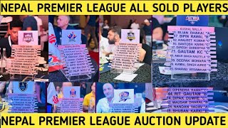 Nepal premier league all players list and team 🇳🇵🥰  NPL live auction update [upl. by Allenrac]