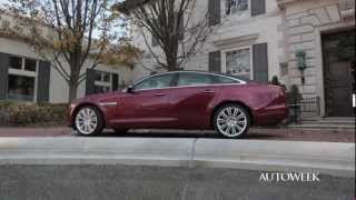 2013 Jaguar XJ 30 supercharged V6  drive review video [upl. by Ennaesor]