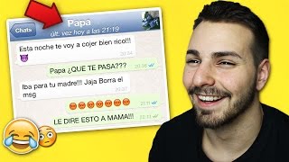 Los FAILS mas SORPRENDENTES y GRACIOSOS de los PADRES por WHATSAPP No me los creo [upl. by Surat]