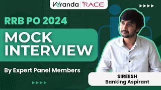 RRB PO Mock Interview 2024  Expert Panelists  Bank Exams  Veranda Race  Sireesh [upl. by Ayote]