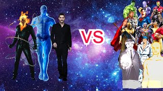 Ghost rider amp Dr manhattan and lucifer vs marvel and dc fight [upl. by Assenab583]