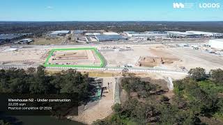 Australia  Moorebank Intermodal Precinct  Construction update  July 2023 [upl. by Lashar]