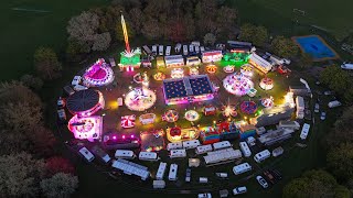 Peterborough Bretton Fair At Night DJI Mini 4 Pro Flight 200424 [upl. by Lladnar]