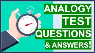 ANALOGY TEST Questions Tips Tricks and ANSWERS How To PASS Word Analogy Tests [upl. by Noslrac]