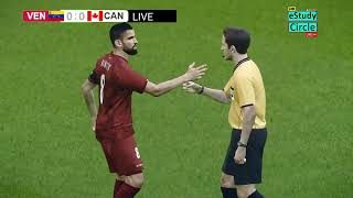 🔴VENEZUELA VS CANADÁ EN VIVO  COPA AMÉRICA CUARTOS PES 21 Simulation Gameplay [upl. by Ocinom]