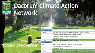 Dacorum Climate Action Network Event 2023 [upl. by Etteyafal]