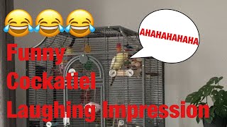 AHAHAHAHAHA  Charlie The Cockatiel [upl. by Namruht982]