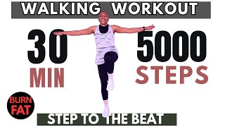 5000 Steps in 30 Min Fat Burn Walking Workout I Low Impact Indoor ExerciseI Easy Cardio Dance [upl. by Alan]