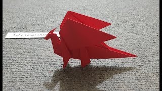 ORIGAMI  Hướng dẫn cách gấp con rồng đơn giản 2  Origami Dragon [upl. by Aliekahs90]