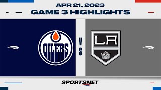 NHL Game 3 Highlights  Oilers vs Kings  April 21 2023 [upl. by Wachter746]