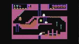 Montezumas Revenge Gameplay Commodore 64 C64 [upl. by Mulac592]